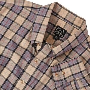Jos‎ A Bank Traveler's Collection Plaid Shirt Mens XL Long Sleeve